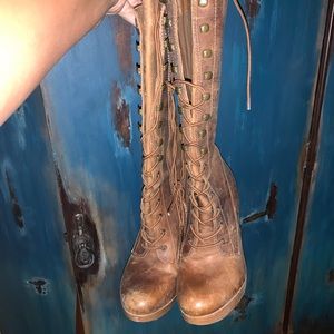 steve madden boot heels leather